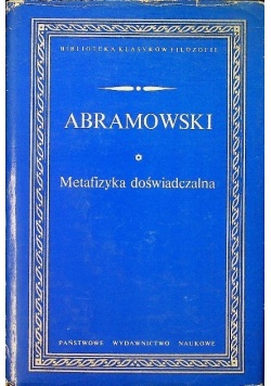 Metafizyka  doświadczalna