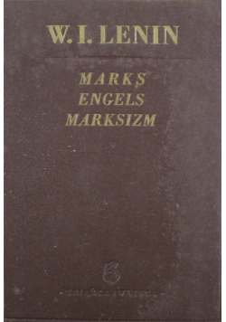 Marks Engels Marksizm 1949 r.
