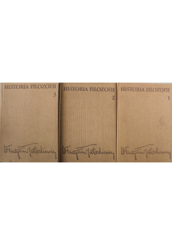Historia filozofii Tom I do III