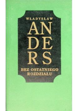 Bez ostatniego rozdziału