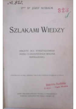 Szlakami wiedzy, 1904 r.
