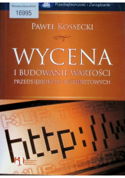 Wycena i budowanie wartości przedsiębiorstw internetowych