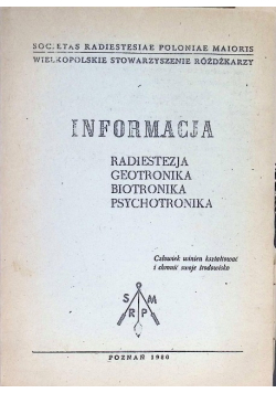 Informacja Radiestezja Geotronika Biotronika