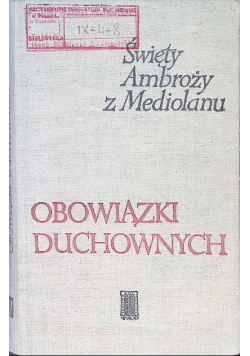 Obowiązki duchownych