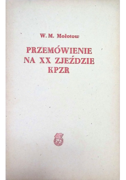 Przemówienie Na Xx Zjeździe KPZR