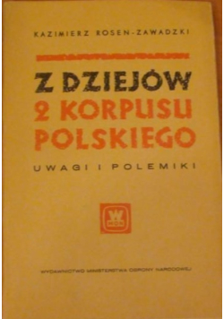 Z dziejów II Korpusu Polskiego