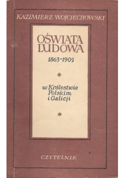 Oświata ludowa 1863 - 1905