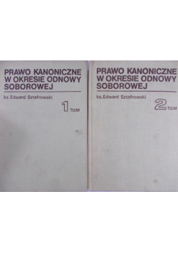 Prawo kanoniczne w okresie odnowy soborowej, Tom I i II