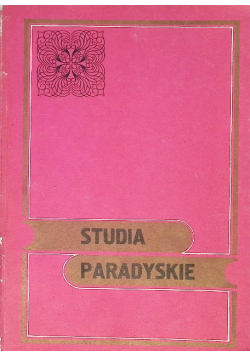Studia Paradyskie II