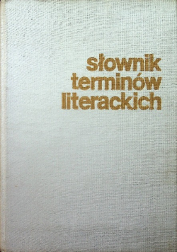 Słownik terminów literackich
