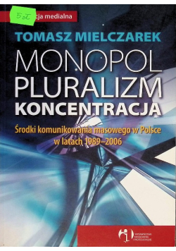 Monopol Pluralizm Koncentracja