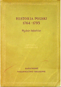 Historia Polski 1764-1795