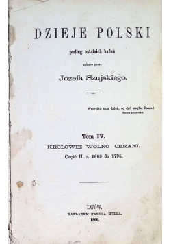 Dzieje Polski Tom IV 1866 r.