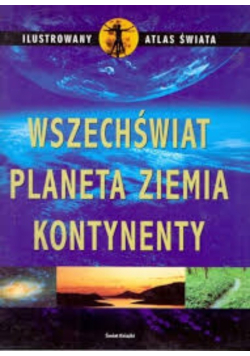 Ilustrowany atlas świata wszechświat planeta ziemia kontynenty