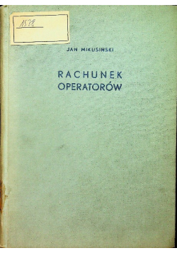 Rachunek operatorów