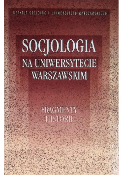 Socjologia na Uniwerystecie Warszawskim