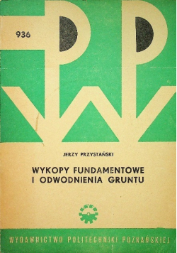 Wykopy fundamentowe i odwodnienia gruntu