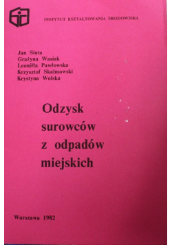 Odzysk surowców z odpadów miejskich