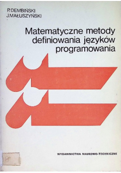 Matematyczne metody definiowania języków programowania
