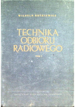 Technika Odbioru Radiowego Tom I