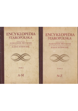 Encyklopedia staropolska Tom I  i  II