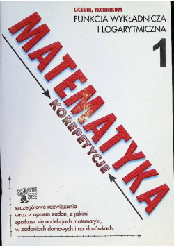 Matematyka korepetycje Część 1 Funkcja wykładnicza i logarytmiczna