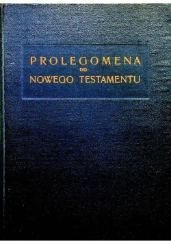 Prolegomena do Nowego Testamentu