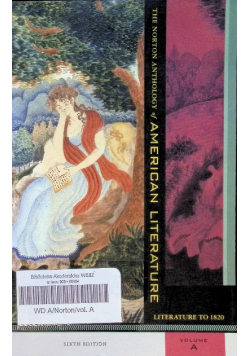 The Norton Anthology of American Literature Volume A