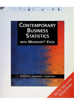 Contemporary Business Statistics with Microsoft Excel: With CD-Rom and Infotrac