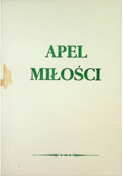 Apel miłości