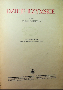 Wielka Historja Powszechna. Dzieje Rzymskie Tom III 1934 r.