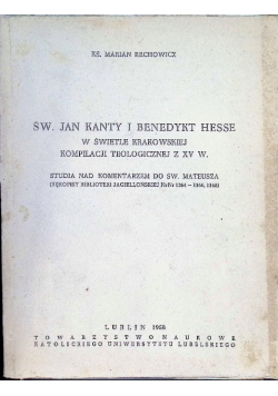 św. Jan Kanty i Benedykt Hesse