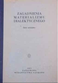 Zagadnienia materializmu dialektycznego