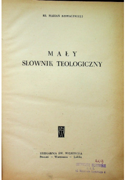 Mały słownik teologiczny