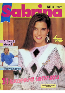 Czasopismo Sabrina 31 sweterków dla całej rodziny Nr 4/92