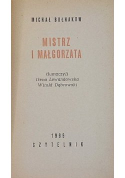 Mistrz i Małgorzata