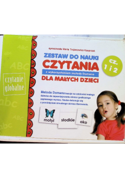 Zestaw do nauki czytania z wykorzystaniem metody Domana dla małych dzieci Część 1 i 2