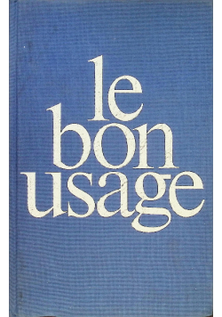 Le Bon Usage