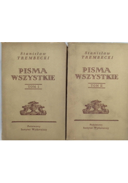 Pisma wszystkie Tom 1 i 2