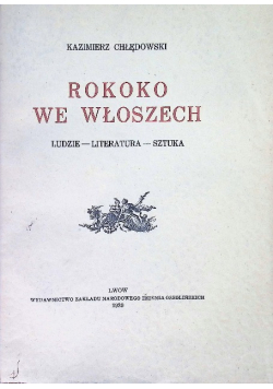 Rokoko we Włoszech 1915 r.