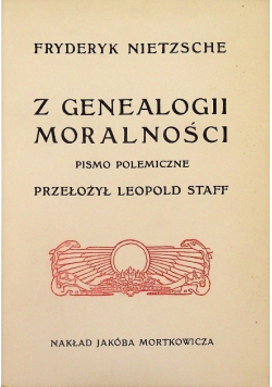 Z genealogii moralności
