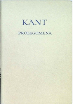 Prolegomena