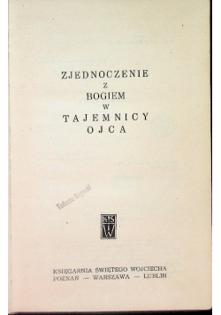 Zjednoczenie Z Bogiem W Tajemnicy Ojca