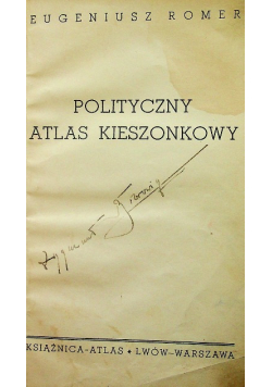 Polityczny Atlas Kieszonkowy 1937 r.