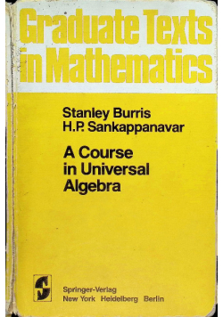 A Course in Universal Algebra
