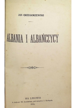 Albania I Albańczycy, 1914 r.