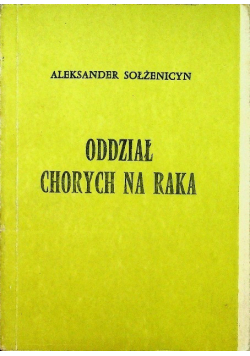 Oddział chorych na raka