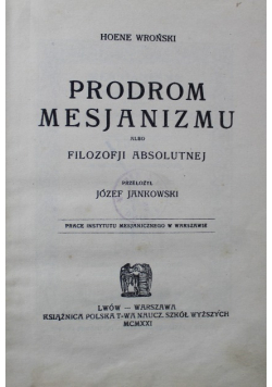 Prodrom mesjanizmu 1921 r.