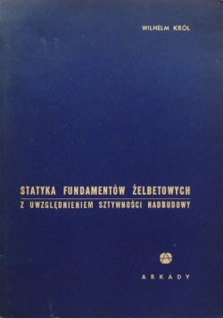 Statyka fundamentów żelbetowych