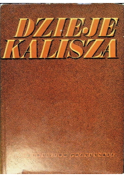 Dzieje Kalisza